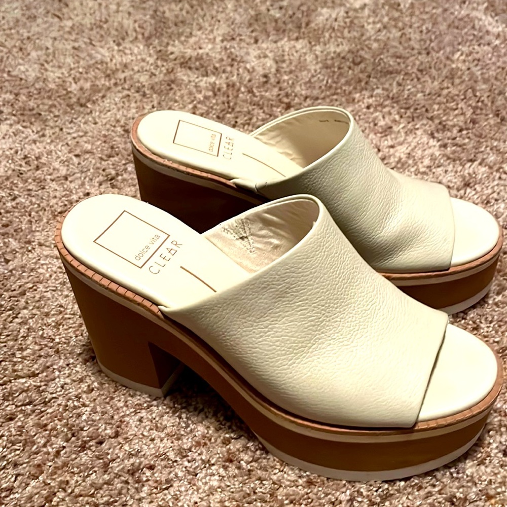 White sandals